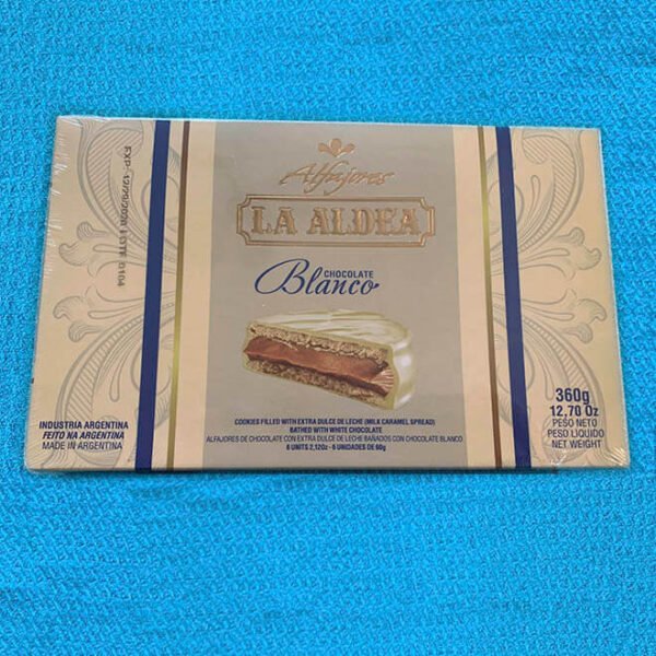 Alfajores Chocolate Blanco la Aldea