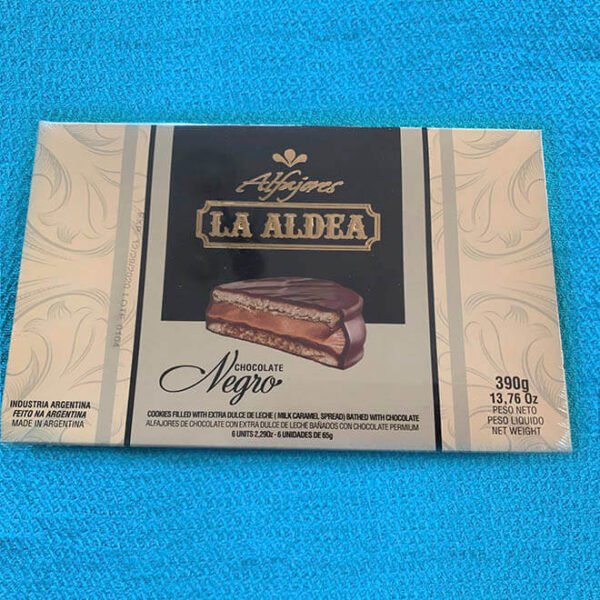 Alfajores Chocolate Negro la Aldea