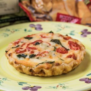 Tarteleta de Tomate, Albahaca y Queso / Tomato, Basil and Cheese Quiche
