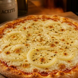 Mozzarella and Onion Pizza