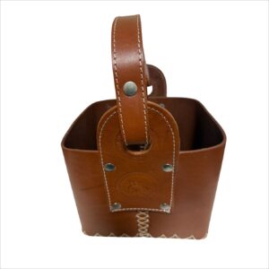 Porta Mate Cuero Marron